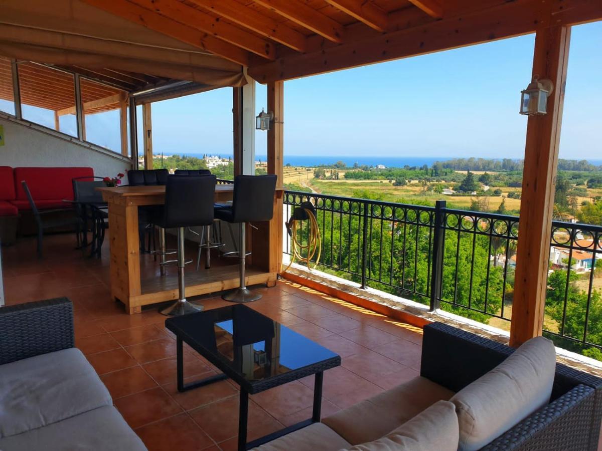 Paul And Maria Sea View Apartment Polis Bagian luar foto